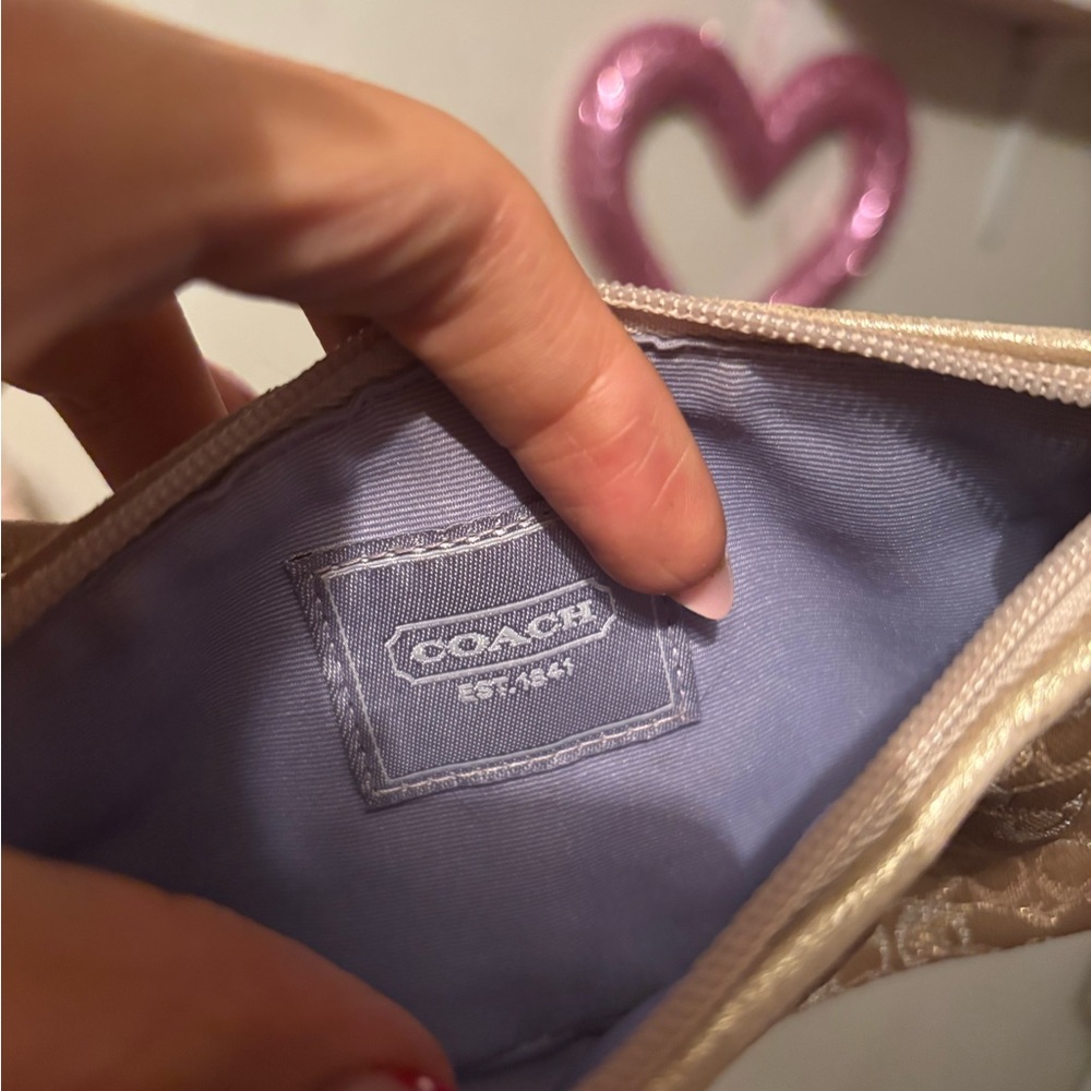 Coach metallic wristlet - Picture 3 of 4